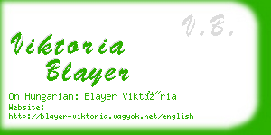 viktoria blayer business card
